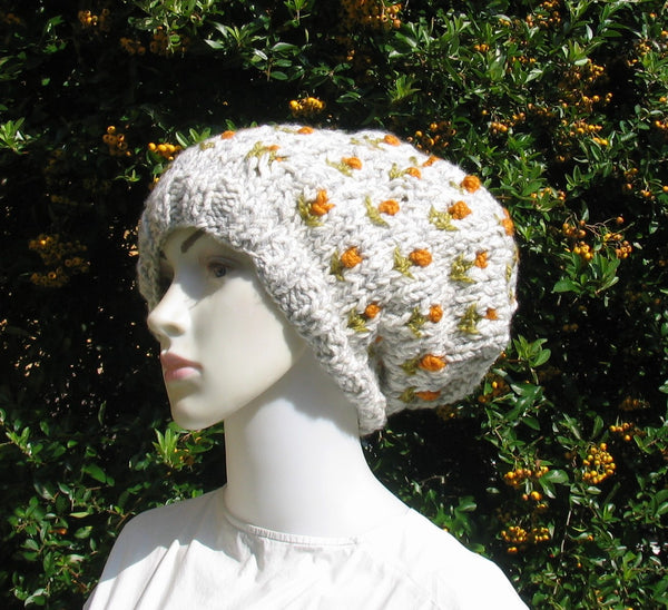 Hand Knit Beanies Very Cozy Soft & Chunky  Balaclava Knitting Hat Very Funky Outdoors Boho Style