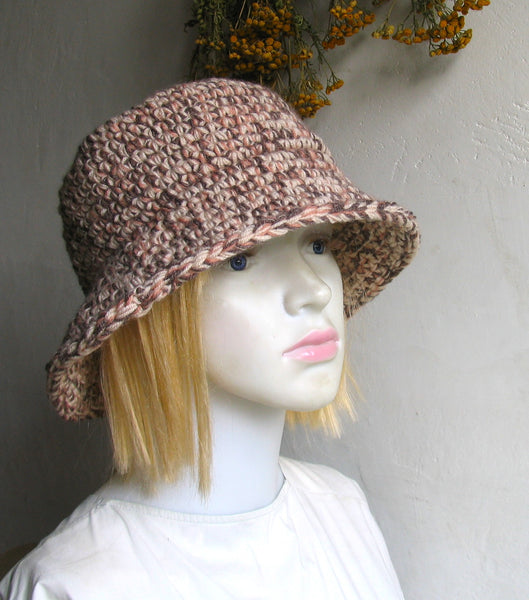 Winter Warm Hat Bucket Hat Thick Soft  Puffy Hathandmade Crochet Fall Accessories  Size S-XXL