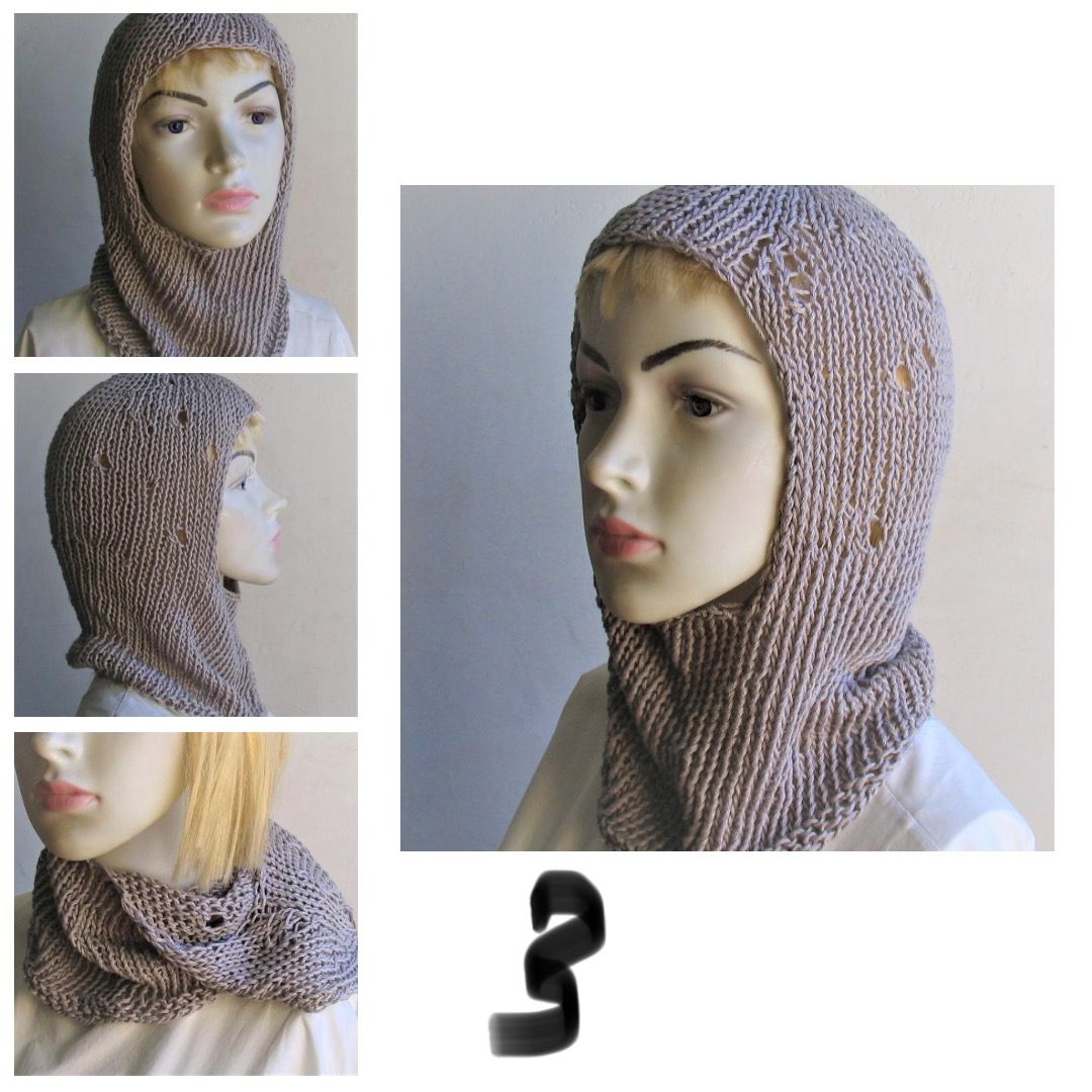 Balaclava Handmade Women Men Cotton Summer Beanie Slouchy Hat Knitted Tattered Balaclava  Unisex Soft Sun Beach Balaclava  Grunge Style Grunge Clothes