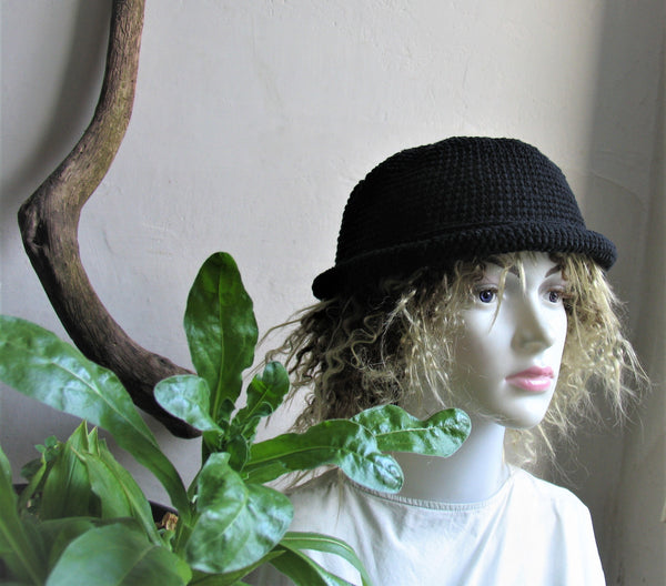 Cotton Handmade Crochet for dreadlocks Bucket Hat Crochet Rustic Hat Bohemian Western Hat Boho Hippie Hipster Festival Hat
