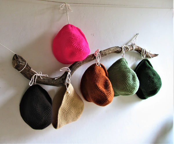 Handmade Crochet Warm hat with brim crochet fall autumn winter bucket bell hat rolled brim hat Women winter hat Ladies hat