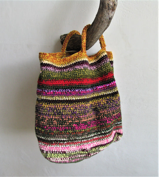 Crochet Handmade Bag Extra Large Tote Bag XXL Size Market Bag Purse Multicolored Casual Bag Bohemian Bag Boho Style Unique  Crochet Handbag Shopping Beach Bag OOAK  Basket Hobo Bag