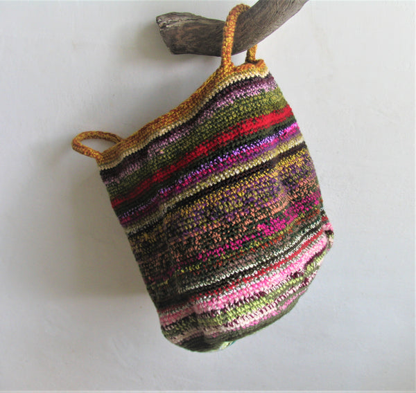 Crochet Handmade Bag Extra Large Tote Bag XXL Size Market Bag Purse Multicolored Casual Bag Bohemian Bag Boho Style Unique  Crochet Handbag Shopping Beach Bag OOAK  Basket Hobo Bag