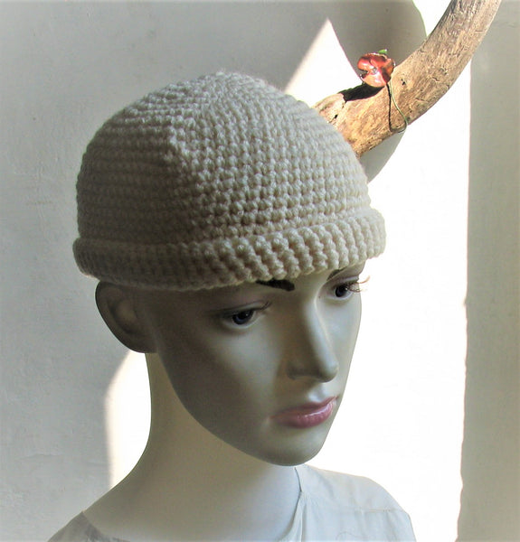 Docker Cotton Hat Docker Toque Beanie Men Hat Fisherman Cap Hat Skullcap Hat Sailor Hat Minimalistic Beanie Winther Hat Chemo Hat Black or Ivory Headwear