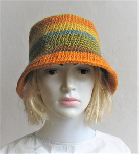 Handmade Crochet for dreadlocks Bucket Hat Crochet Rustic Hat Bohemian Western Hat Boho Hippie Hipster Festival Hat
