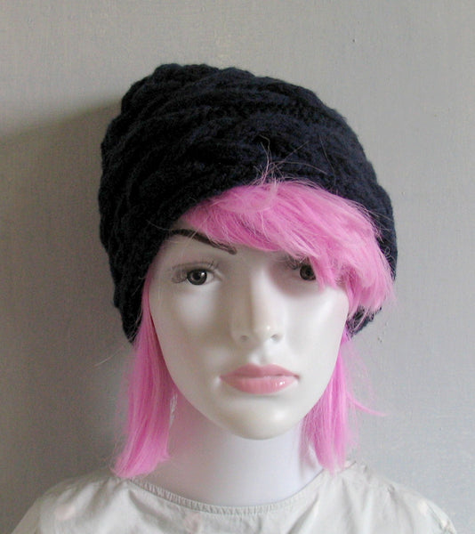 Slouchy Beanie Hat, Women's Slouchy Beanie, Chunky Knit Hat, Winter Accessories