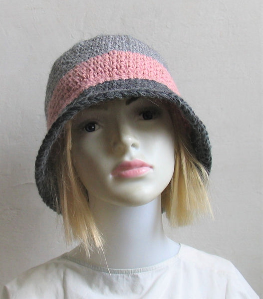 Crochet Spring Fall Autumn Winter Bucket Hat Fall Winter Hats Women Accessories